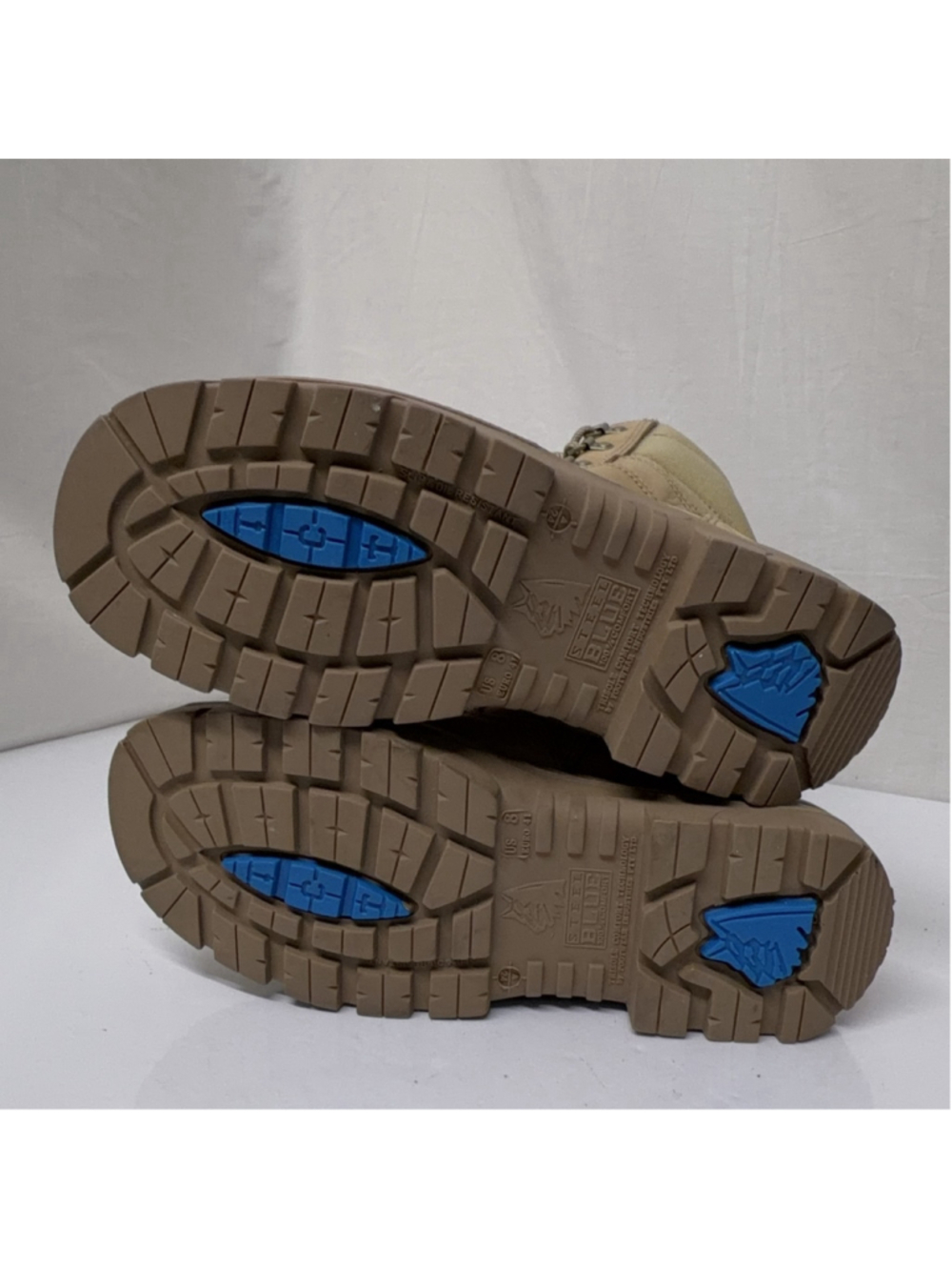 Steel Blue Southern Cross Work Boots Men US 8 Tan Steel Toe EH Slip Resistant - Picture 7 of 9